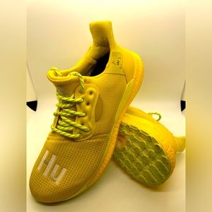 2019 Mens Adidas Pharrell x Solar Hu Glide 'Bright Yellow' Size 8